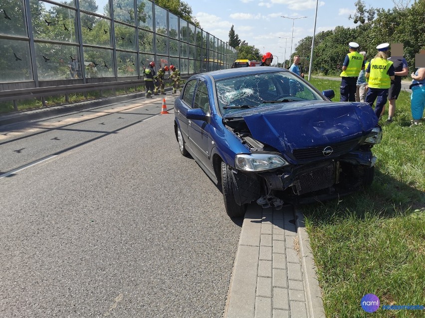 Karambol na ulicy Toruńskiej we Włocławku