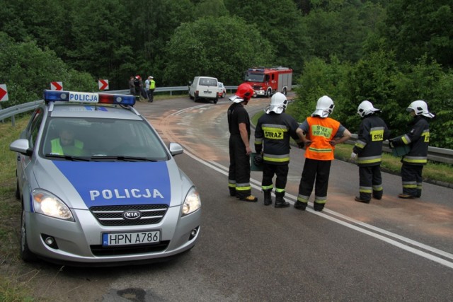 Zderzenie pojazdów na Gołębiej Górze