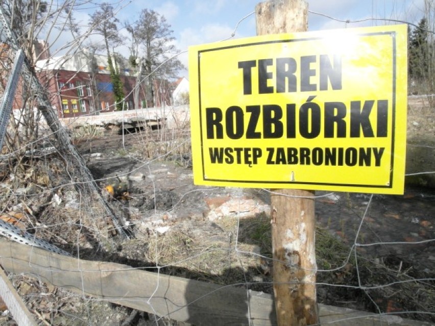 Rozebrany teren po dawnym browarze