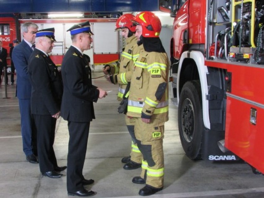 Doroczna narada Państwowej Straży Pożarnej w Ostrowie Wielkopolskim. W 2018 roku odnotowano mniej zdarzeń