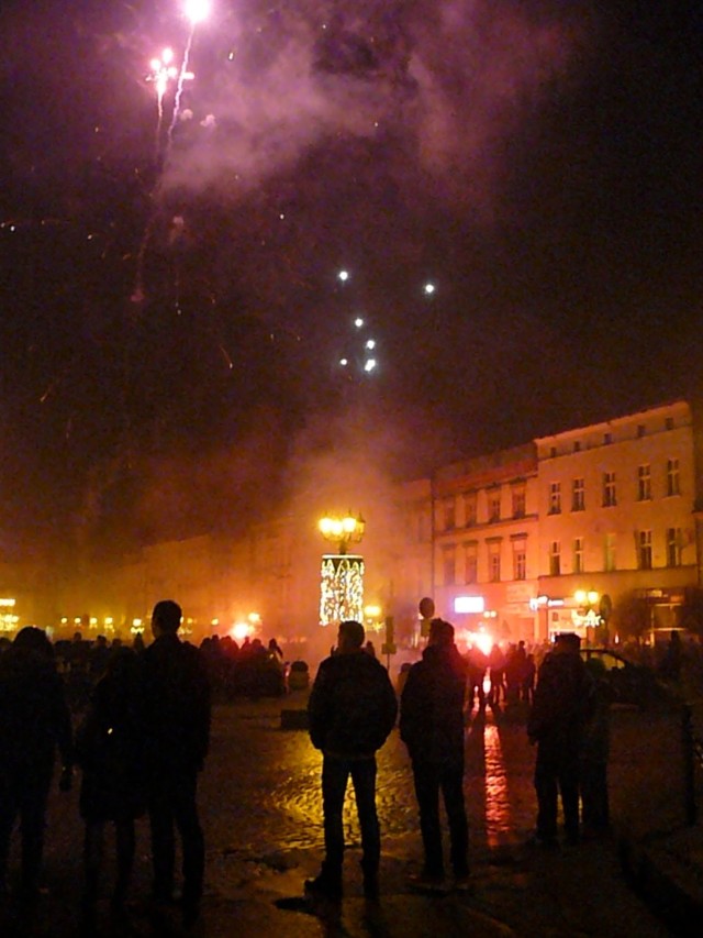 Fajerwerki w Krotoszynie - Tak witano Nowy Rok 2014