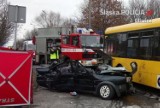 Ścigał się z BMW i wjechał w autobus. Druga ofiara wypadku w Gliwicach