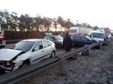 Wypadek na S3. Zderzyły się cztery samochody osobowe [ZDJĘCIA] 