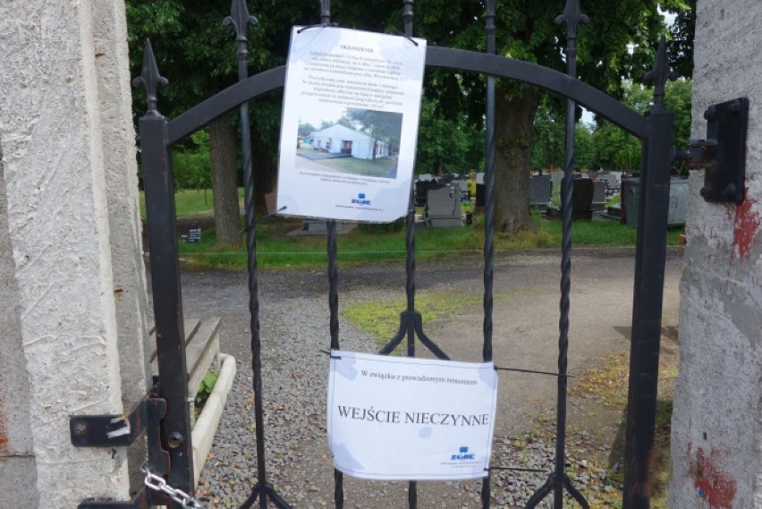 Lubań: Remont na cmentarzu komunalnym