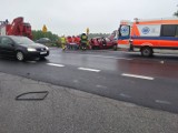 Wypadek na DK 1 w Grabowej ZDJĘCIA Ucierpiała kierująca fiatem. Są duże utrudnienia w ruchu