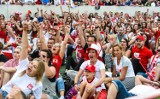 Mundial 2018. Strefa kibica na stadionie Zawiszy w Bydgoszczy. Bydgoszczanie dopingowali i trzymali kciuki [zdjęcia]