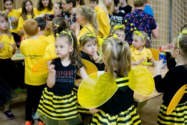 Az dziw, że ta energia przedszkolnych pszczółek nie rozsadziła Hali Sportowo-Widowiskowej na Balu Pszczółek 2019

