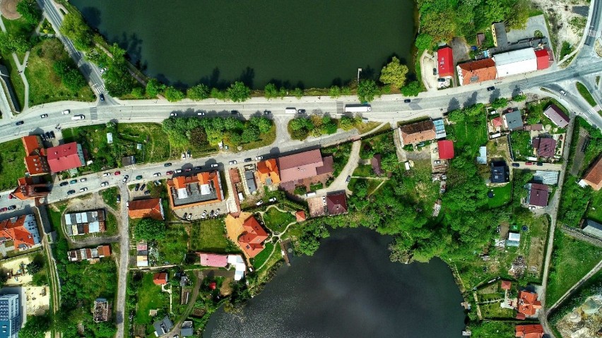 W centrum Strzelec Krajeńskich są dwa jeziora: Klasztorne...