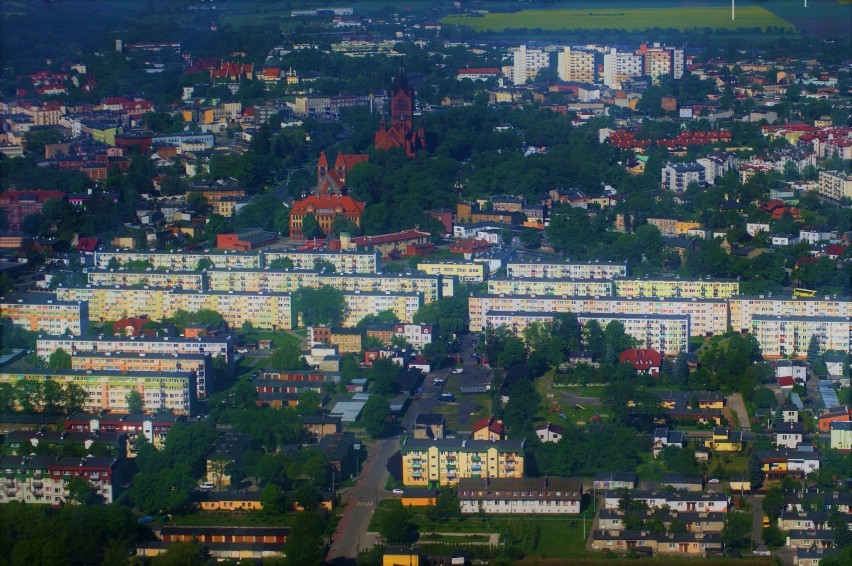 Inowrocław z podniebnego lotu [zdjęcia]