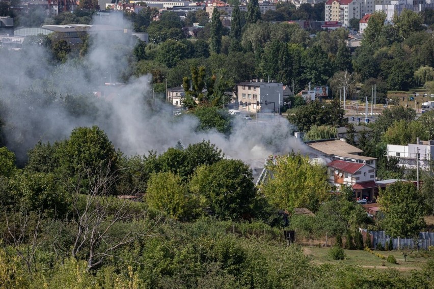 Pożar przy ul. Jar Czynu Społecznego w Bydgoszczy