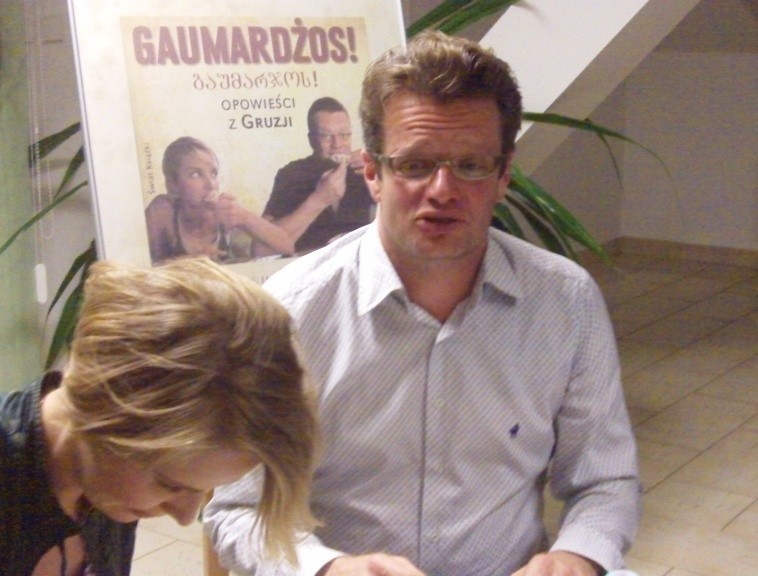 Zamość: Ania Dziewit-Meller i Marcin Meller promowali Gaumardżos