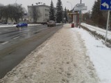 Zima w Rzeszowie: czarne ulice, zasypane chodniki