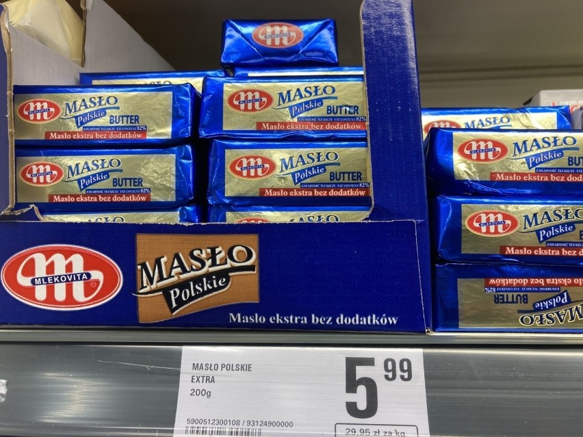Masło Polskie Extra - cena
Netto - 5,99 zł
Polomarket - 4,99...