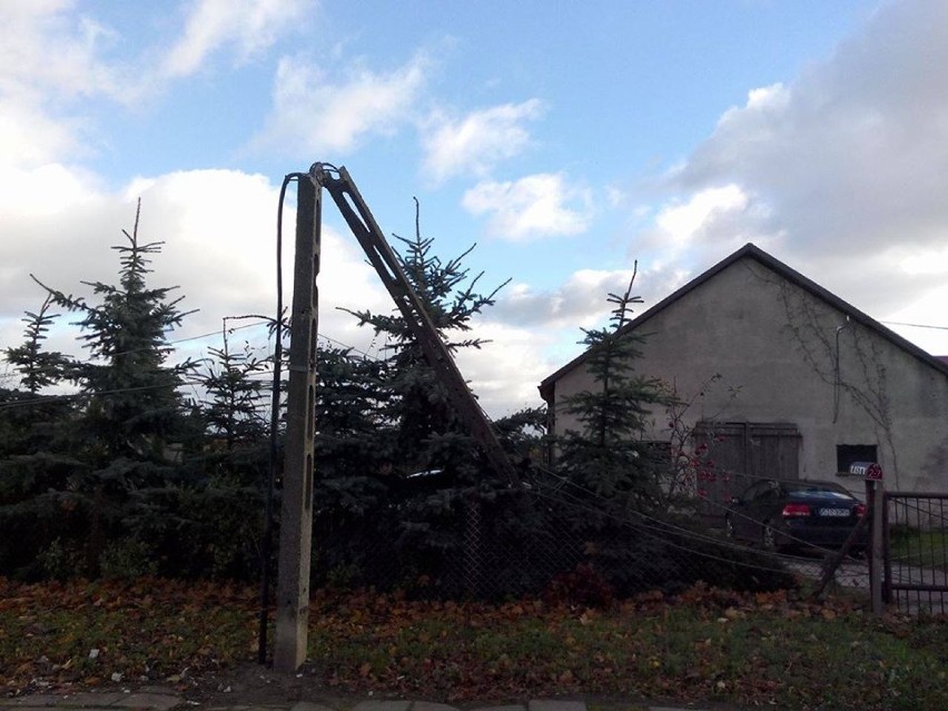 Wichury w powiecie tczewskim. Połamane drzewa i zerwane linie [ZOBACZ ZDJĘCIA, AKTUALIZACJA]