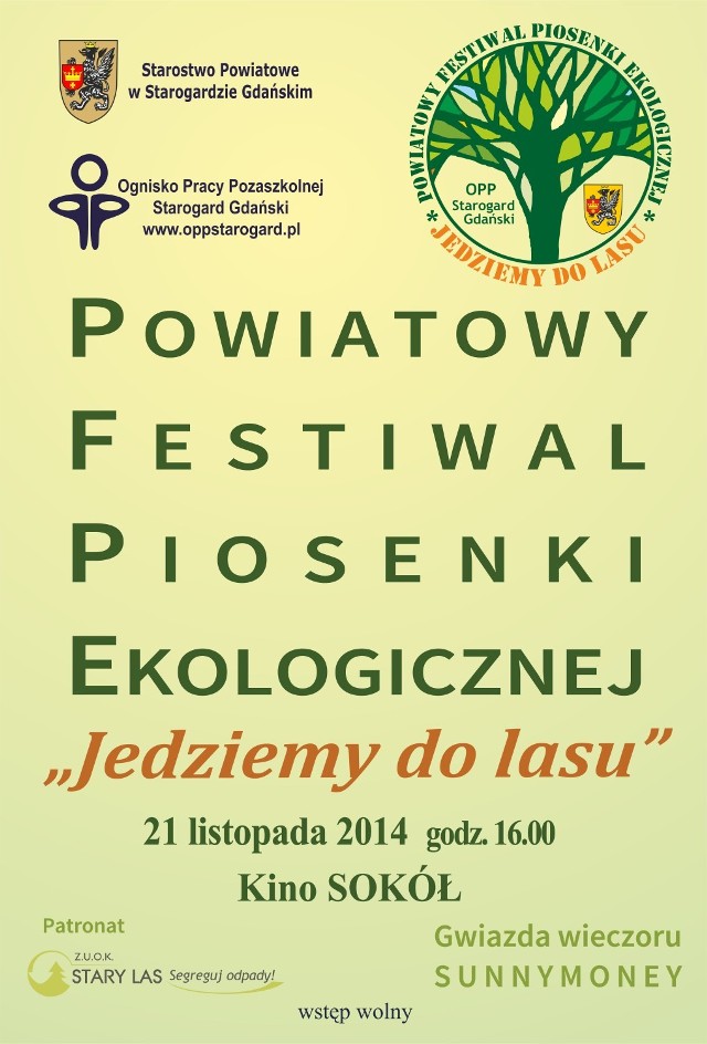 Festiwal Piosenki Ekologicznej już 21 listopada