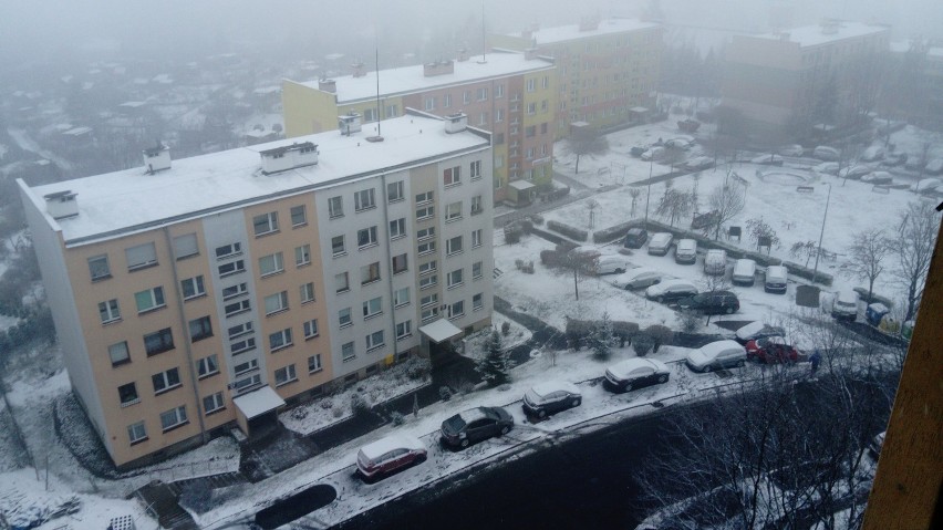 Pogoda Dolny Śląsk. Pada śnieg, śnieg  deszczem lub marznący...