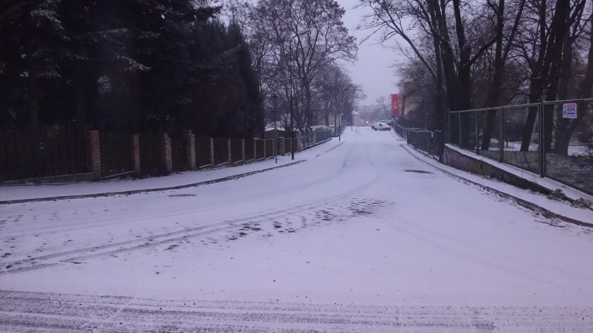 Pierwszy śnieg w naszym mieście [zdjęcia]