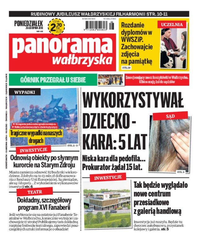 Panorama Wałbrzyska wydanie z 26 listopada 2018 r.