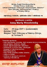 Sędzia Anna Maria Wesołowska przyjedzie do Polanicy-Zdroju