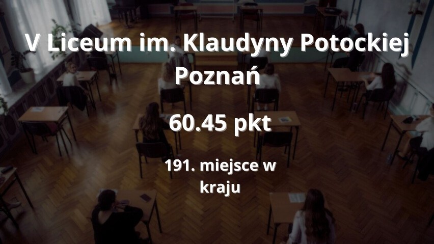 V Liceum Ogólnokształcące im. Klaudyny Potockiej w Poznaniu...