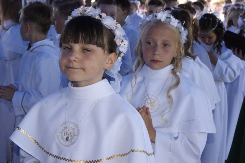 Pierwsza Komunia Święta w kościele pw. św. Faustyny w Grodzisku Wielkopolskim. Niedziela 20 maja 2018 [ZDJĘCIA]
