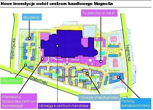 Wrocławska Magnolia (6,6 ha) należy do największych galerii...