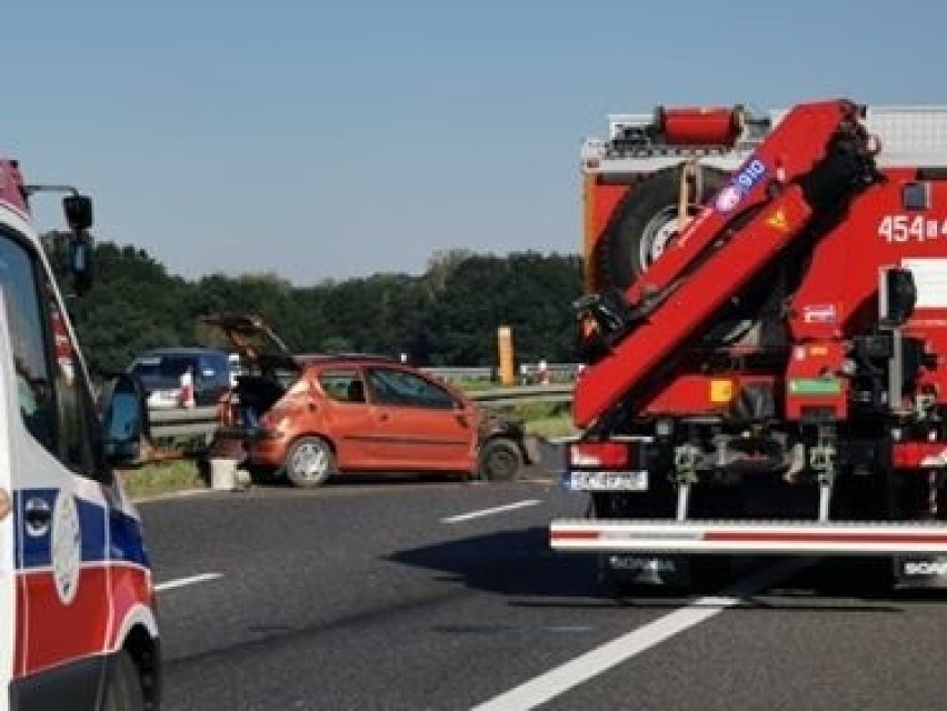Wypadek na A4 w Rudzińcu