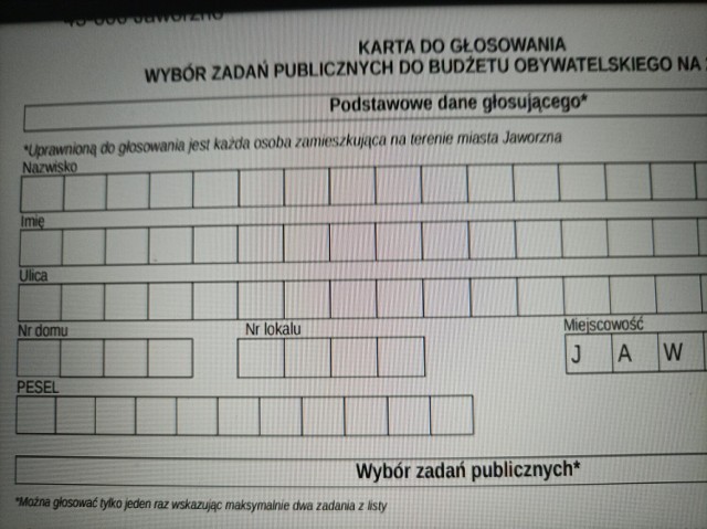 Głosowanie ruszyło 25 lipca i potrwa do 16 sierpnia 2022 r. Każdy mieszkaniec Jaworzna ma prawo do 1 głosu, w którym może wskazać maksymalnie 2 z listy zadań poddanych pod typowanie.