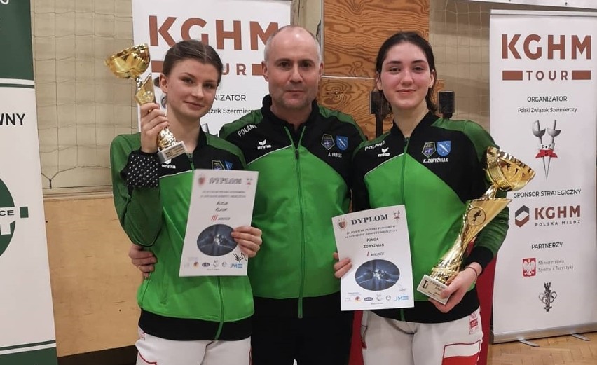 Szermierki z Rybnika ze złotem i brązem w III Pucharze Polski Juniorów