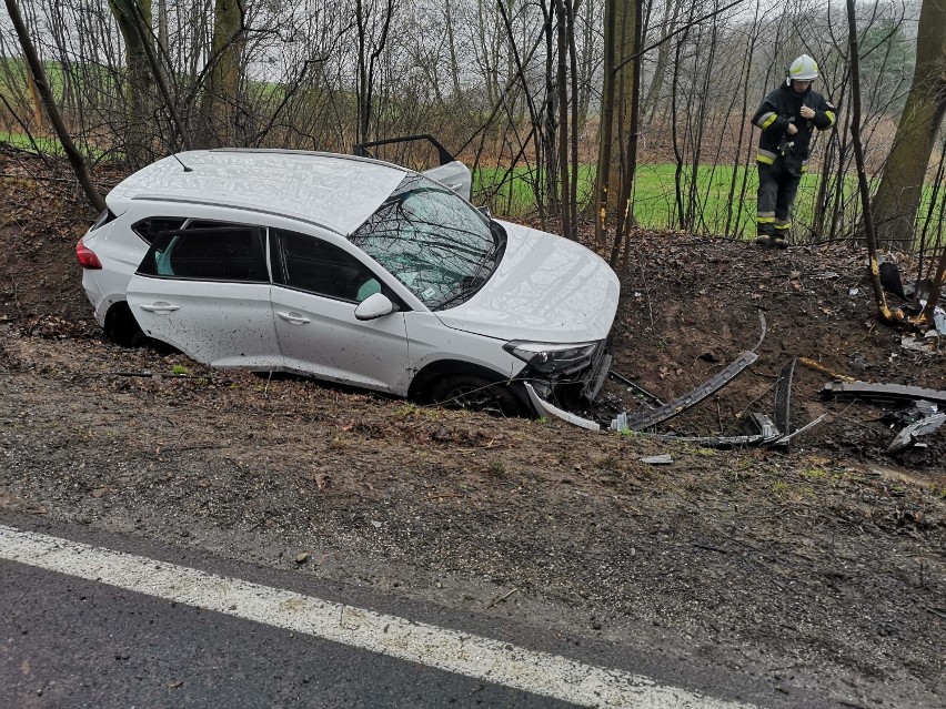 Wypadek dwóch samochodów w Białochowie pod Grudziądzem [zdjęcia]