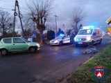 Wypadek w Łowiczu. Jedna osoba trafiła do szpitala