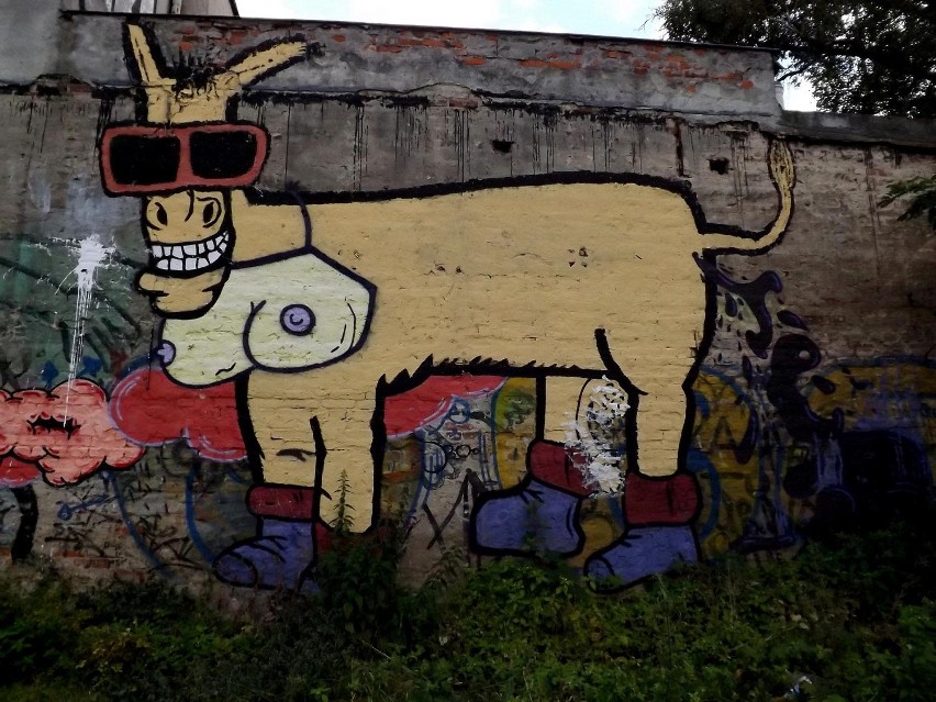 Zielonogórskie graffiti - z tyłu ulicy Długiej