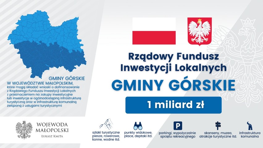 Małopolskie gminy górskie z powiatu wadowickiego: Andrychów,...