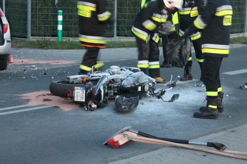 Śmiertelny wypadek w Przygodzicach. Zginął 48-letni motocyklista [ZDJĘCIA]