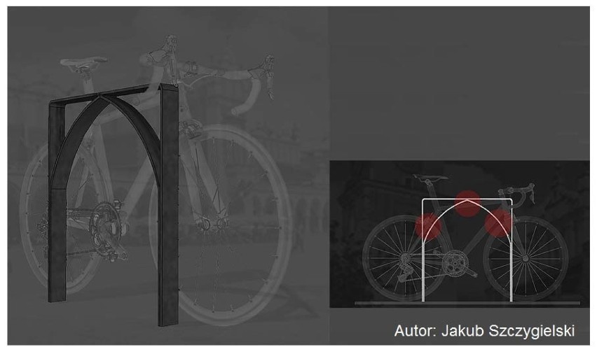 Jury wybrało trzy najlepsze projekty stojaków rowerowych dla Krakowa. Teraz pora na głosowanie internautów