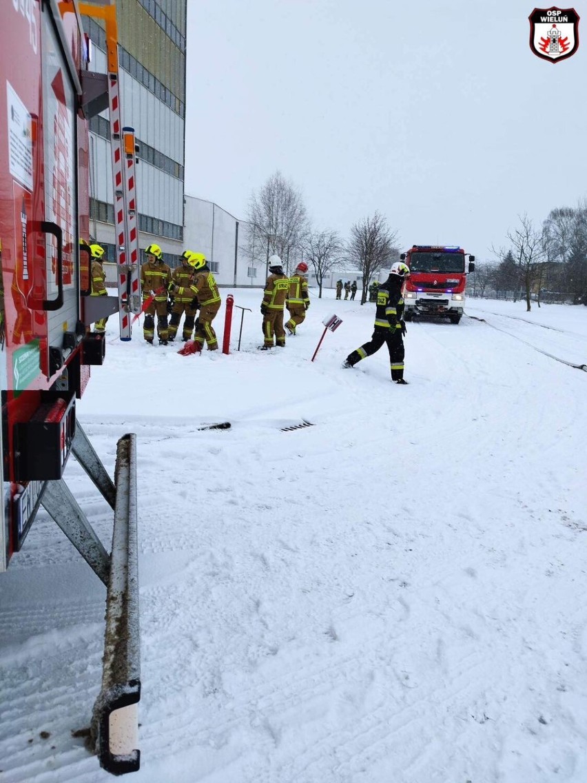 Pożar w wieluńskiej mleczarni. Strażacy przeprowadzili ćwiczenia FOTO