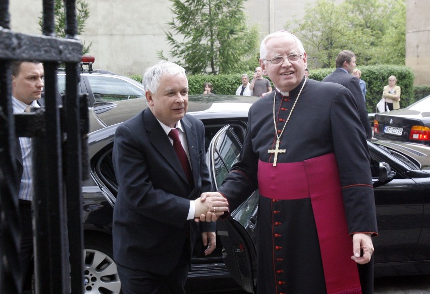 Prezydent Lech Kaczyński odwiedził Legnicę, z archiwum...