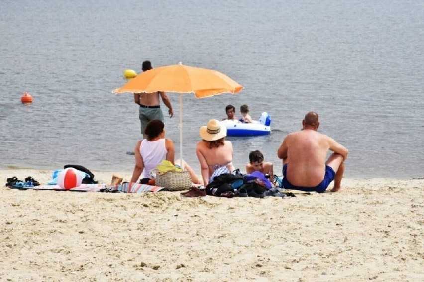 Upał nad zalewem to idealna pogoda dla plażowiczów