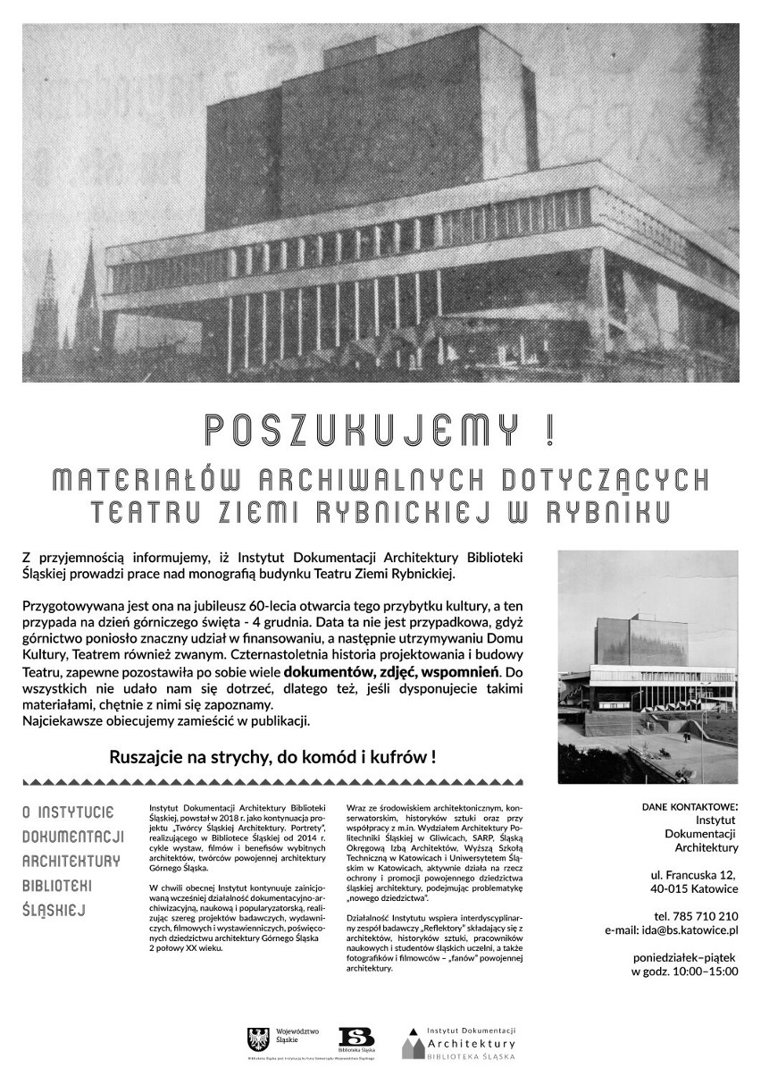 Instytut Dokumentacji Architektury Biblioteki Śląskiej...