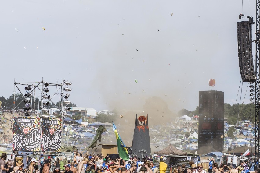 Tornado na Pol'and'Rock Festival 2018. Uważajcie na "trąby...