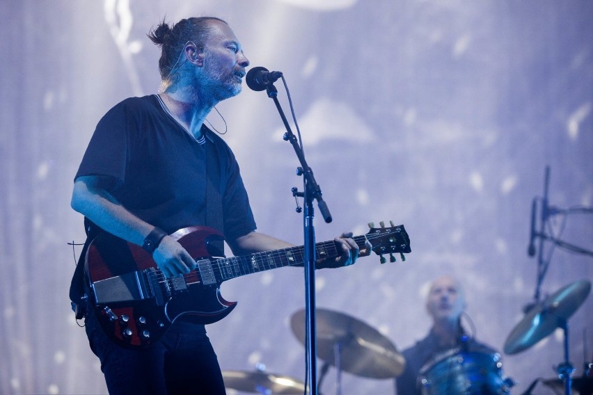 Thom Yorke podczas koncertu Radiohead w Gdyni na festiwalu...