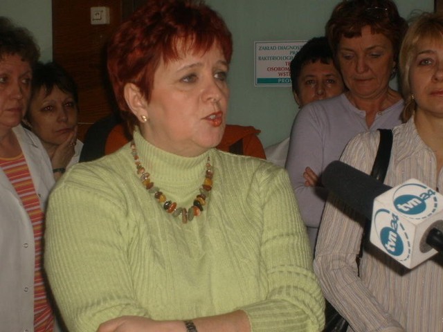 Barbara Mordzak ze szpitalnej Solidarności