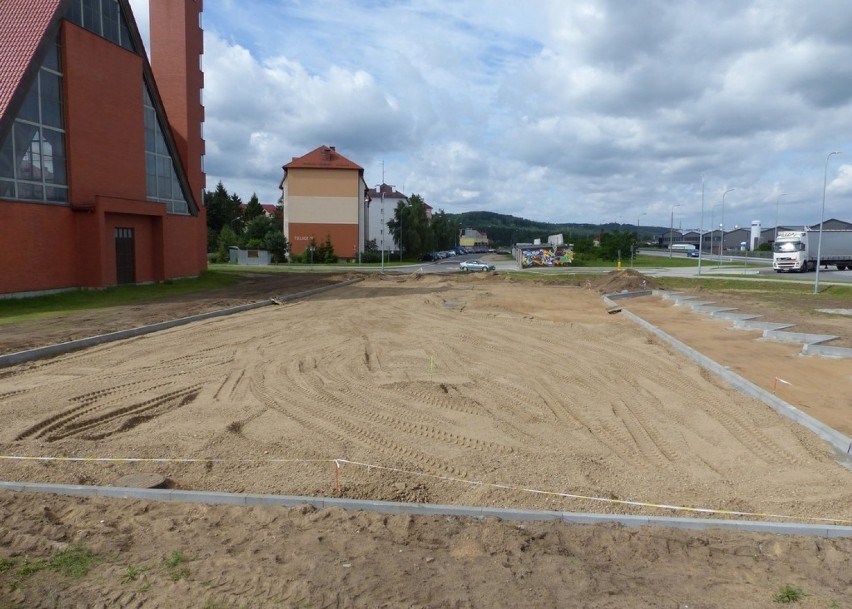 Trwa budowa parkingu przy Teligi ZDJĘCIA, WIDEO