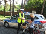 Policja w Jarocinie: Policja informowała rowerzystów jak poruszać się po drogach [ZDJĘCIA]