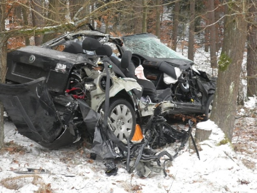 Wypadek drogowy w Kiełpinie [ZDJĘCIA]