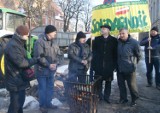 Rolnicy protestują na Wałach Chrobrego. Wsparli ich koledzy z Dolnego Śląska