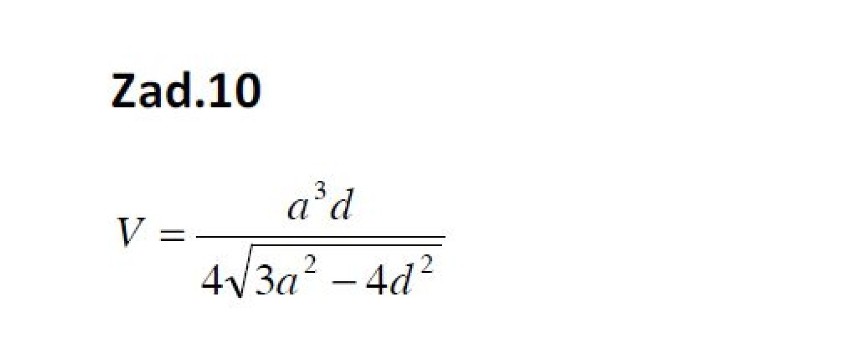 MATEMATYKA ROZSZERZONA - ODPOWIEDZI