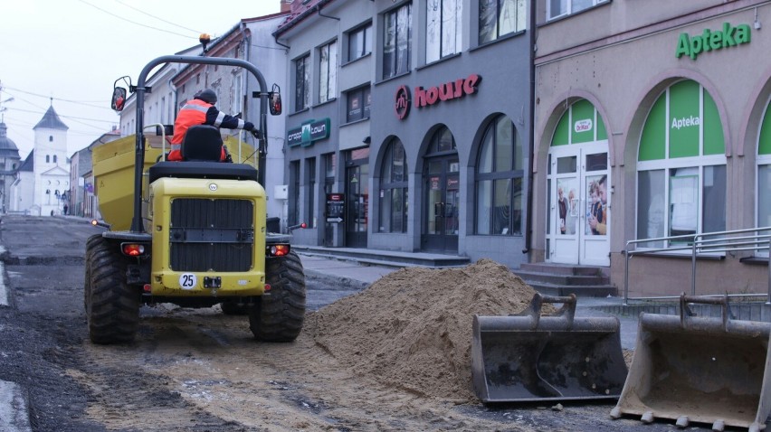 Rozpoczął się remont ulicy Kościelnej w Staszowie