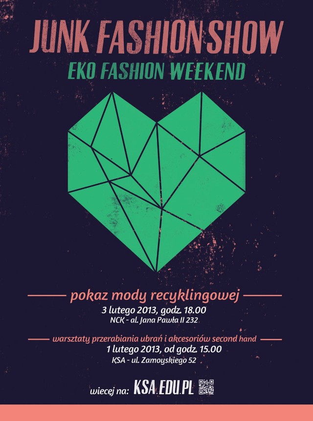 Plakat promujący Junk Fashion Show