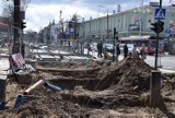 Przebudowa linii tramwajowej w centrum Częstochowy. Widać już postępy, a wykonawca deklaruje, że inwestycje zakończy się w połowie 2021 roku